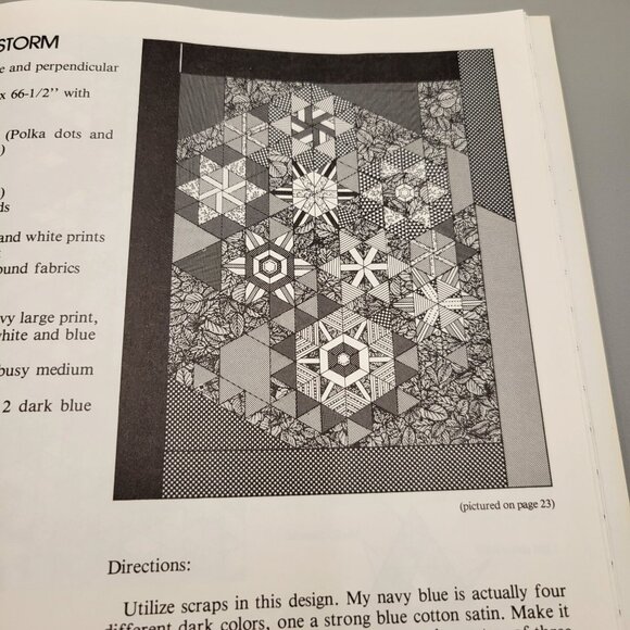 Equilateral Triangle Patchwork Quilt Pattern Book 11 Patterns Sara Nephew - Picture 5 of 7